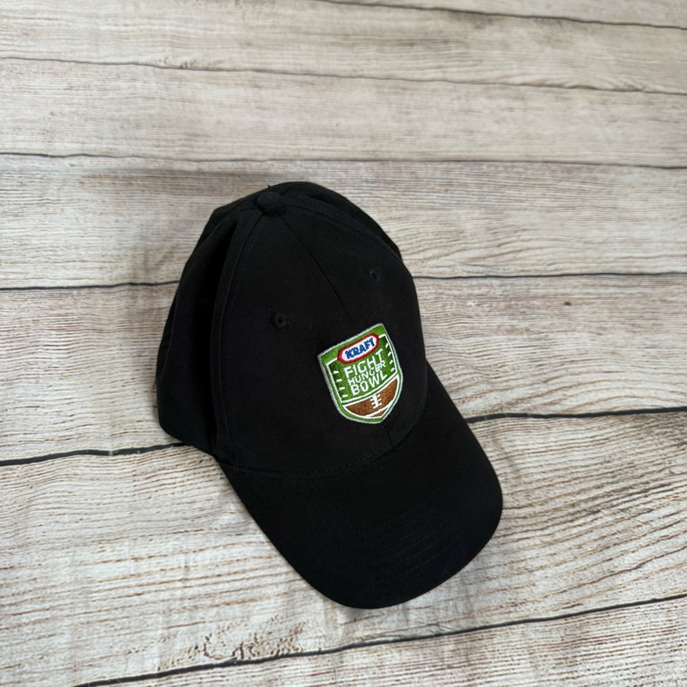 Kraft Fight Hunger Bowl black embroidered baseball hat
